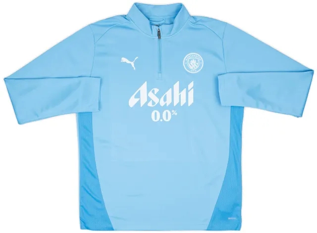 2024-25 Manchester City Player Issue 1/4 Zip Training Top - As New - (L)