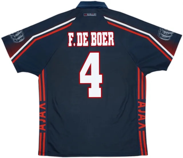 1997-98 Ajax Away Shirt F.De Boer #4 - 10/10 - (L)