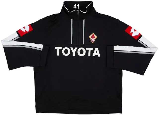 2007-09 Fiorentina Lotto Player Issue 1/4 Zip Drill Top #41 - 8/10 - (XXL)