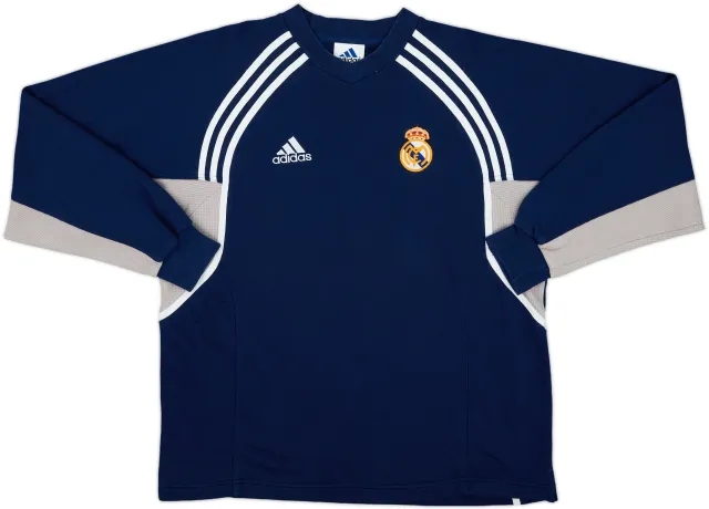2000-01 Real Madrid adidas Sweat Top - 9/10 - (M)
