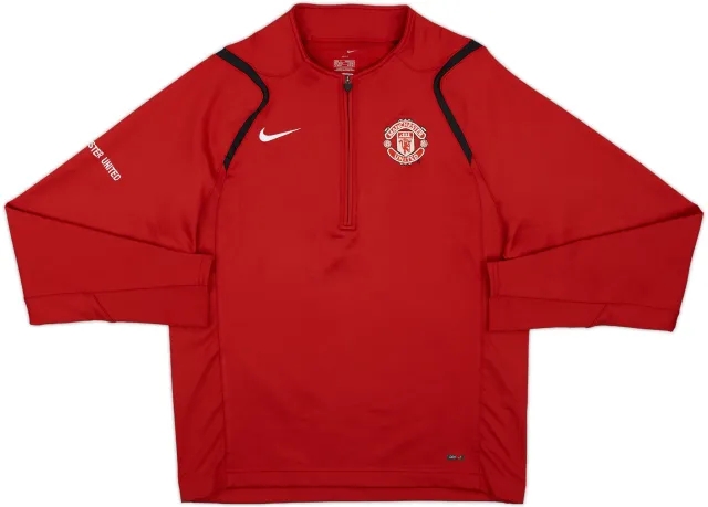 2005-06 Manchester United Nike 1/4 Zip Drill Top - 7/10 - (S)