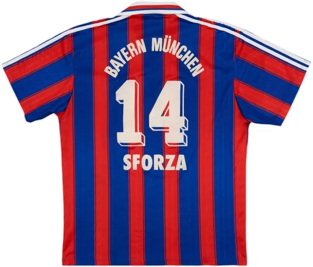 adidas Bayern Munich Mens SS Home Shirt 1995/97
