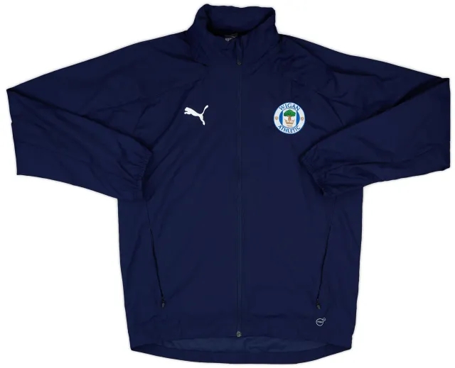 2017-18 Wigan Athletic Puma Hooded Rain Jacket - 10/10 - (M)