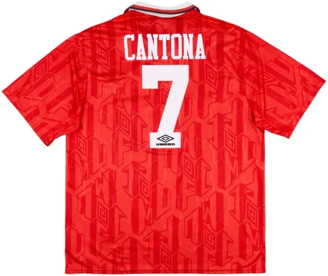 1992-94 Manchester United Home Shirt Cantona #7 - 7/10 - (XXL)