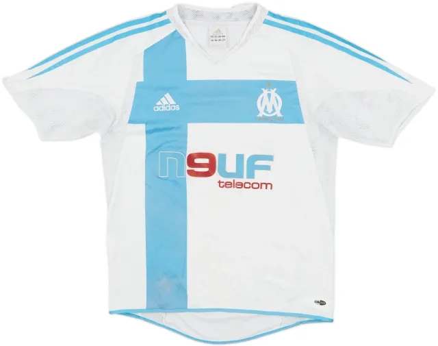 2004-05 Olympique Marseille Home Shirt - 6/10 - (L.Boys)