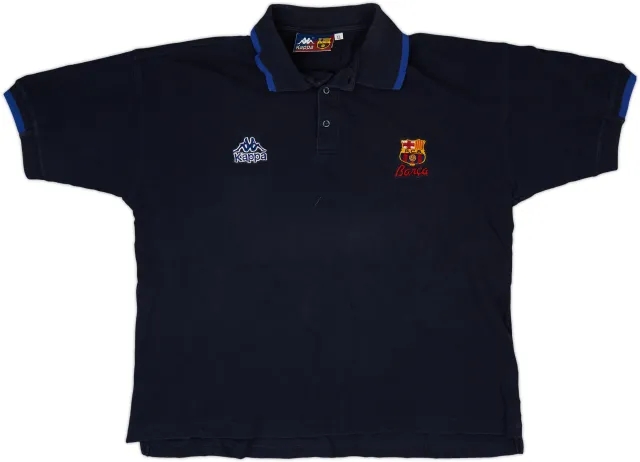 1995-96 Barcelona Kappa Polo Shirt - 8/10 - (XL)