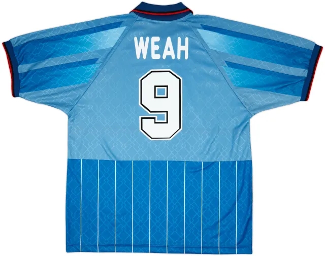 1995-96 AC Milan Fourth Shirt Weah #9 - 8/10 - (XXL)