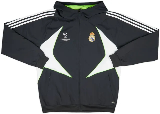 2007-08 Real Madrid adidas CL Hooded Track Jacket - 8/10 - (XL/XXL)