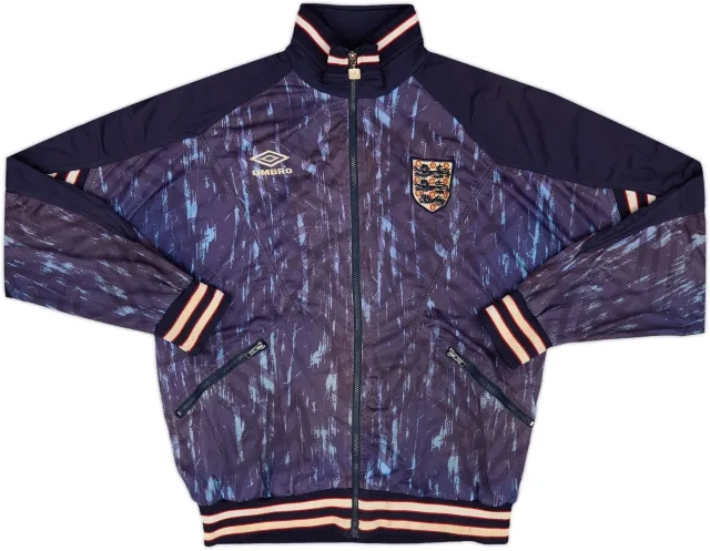 1993-95 England Umbro Track Jacket - 7/10 - (M)