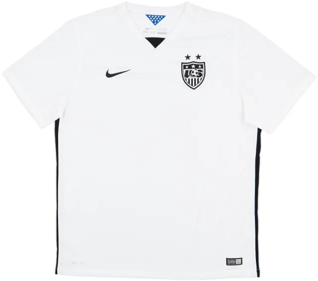 2015-16 USA Women's Home Shirt - 9/10 - (Men's XL)