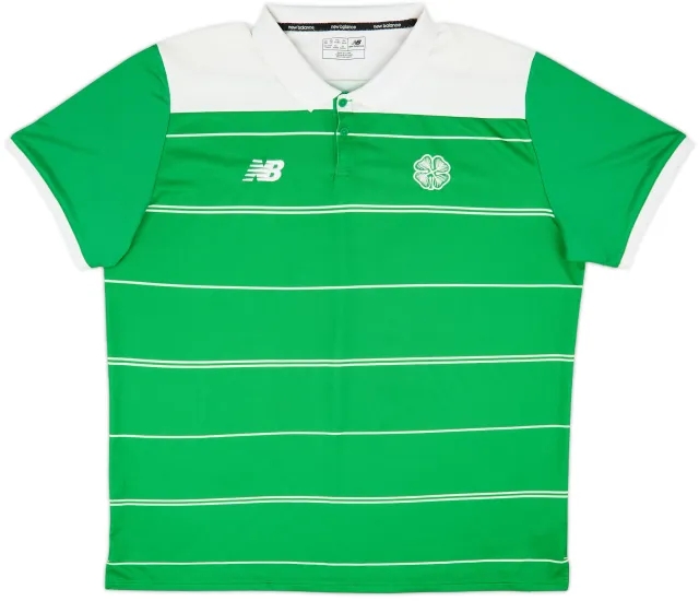 2017-18 Celtic New Balance Polo Shirt - 10/10 - (XXL)