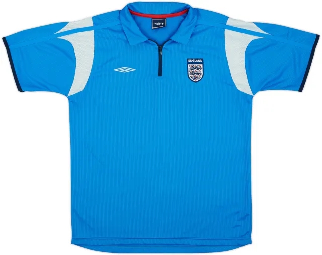 2006-07 England Umbro 1/4 Zip Polo Shirt - 9/10 - (M)