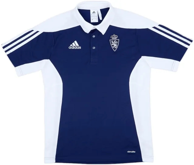 2016-17 Real Zaragoza adidas Polo Shirt - 9/10 - (S)