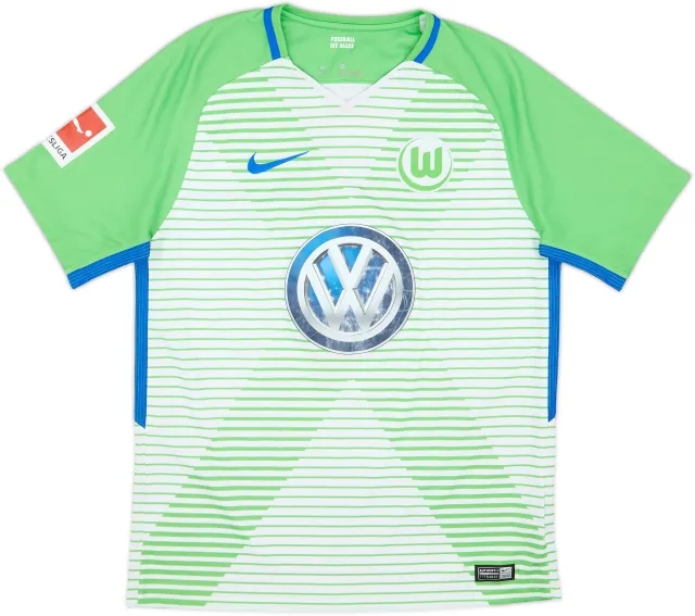 Nike Wolfsburg Mens SS Home Shirt 2017/18