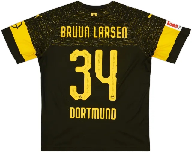 2018-19 Borussia Dortmund Away Shirt Bruun Larsen #34 - 6/10 - (L)