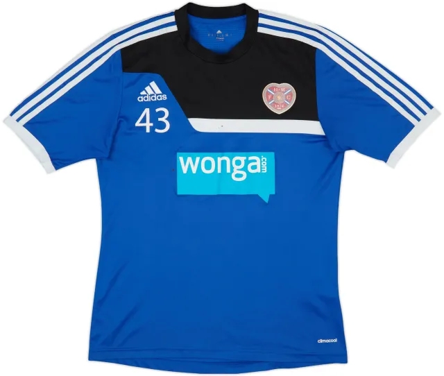 adidas Heart of Midlothian Mens SS Player Issue Home Shirt 2013/14
