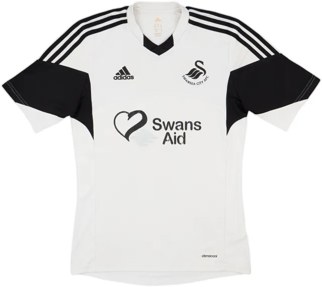 adidas Swansea City Mens SS Home Shirt 2013/14