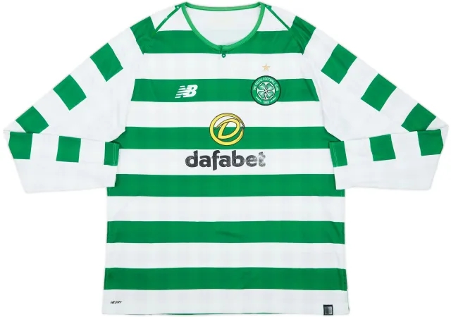 NewBalance Celtic Mens LS Home Shirt 2018/19
