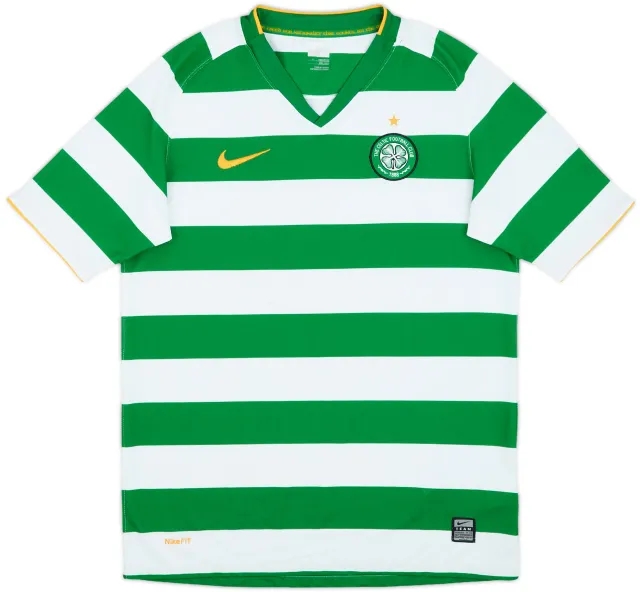 Nike Celtic Boys SS Home Shirt 2008/10