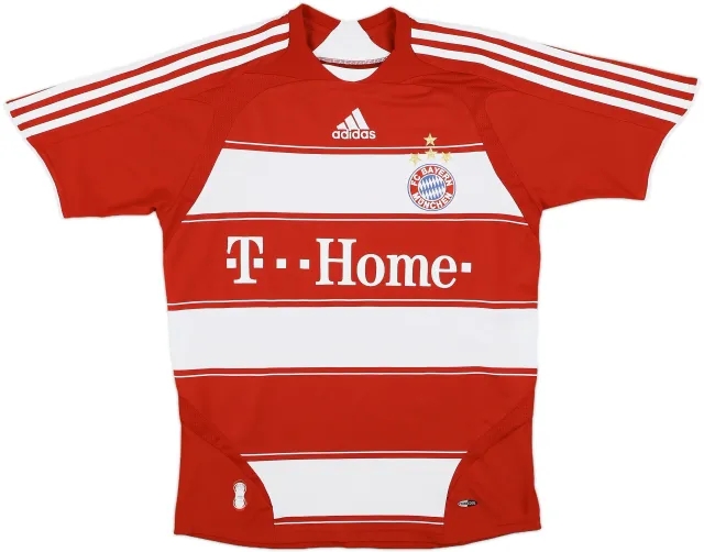 adidas Bayern Munich Boys SS Home Shirt 2008/09