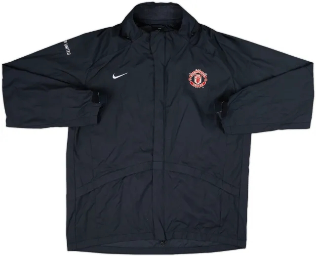 2006-07 Manchester United Nike Hooded Rain Jacket - 8/10 - (M)