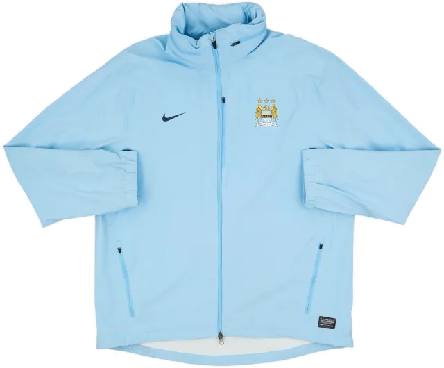 2013-14 Manchester City Nike Hooded Rain Jacket - 5/10 - (XXL)