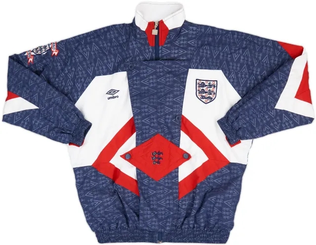 1994-96 England Umbro Track Jacket - 9/10 - (L.Boys)