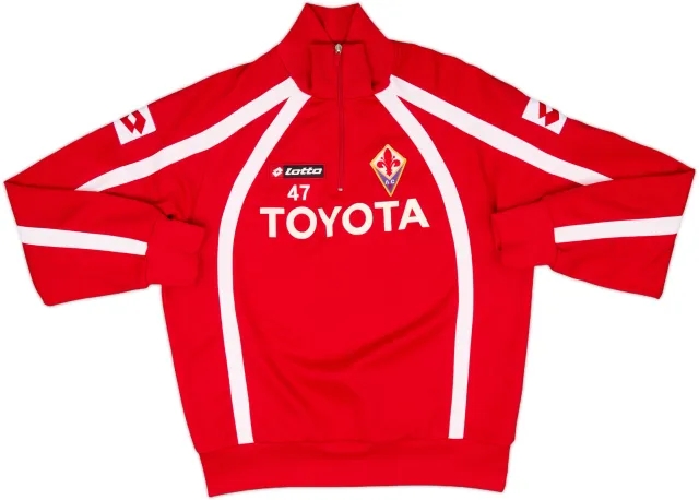 2005-06 Fiorentina Player Issue Lotto 1/4 Zip Drill Top #47 - 6/10 - (M)