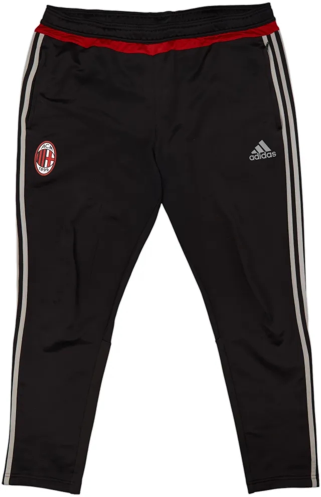 2015-16 AC Milan adidas Track Pants/Bottoms - 5/10 - (XL)