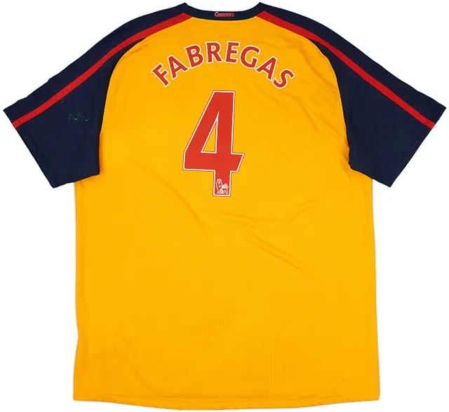 2008-09 Arsenal Away Shirt Fabregas #4 - 6/10 - (XXL)