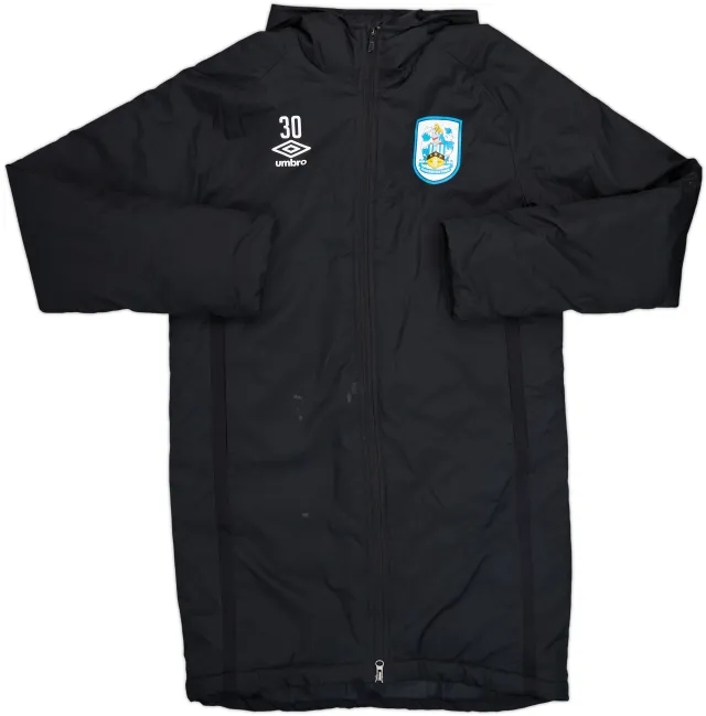 2020-21 Huddersfield Umbro Player Issue Hooded Padded Bench Coat #30 - 6/10 - (M)