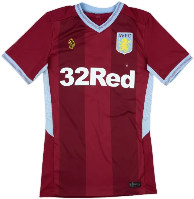 2018-19 Aston Villa Match Issue Home Shirt #14