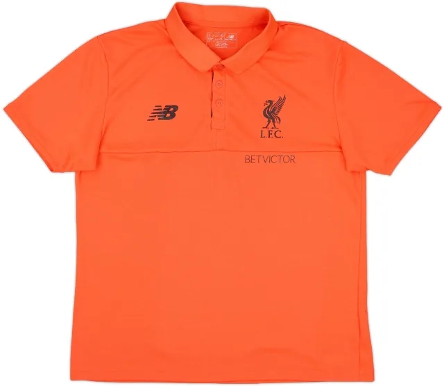 2018-19 Liverpool New Balance Polo Shirt - 7/10 - (L)