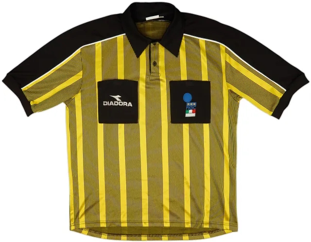 1999-00 Italy FIGC Diadora Referee Shirt - 6/10 - (L)