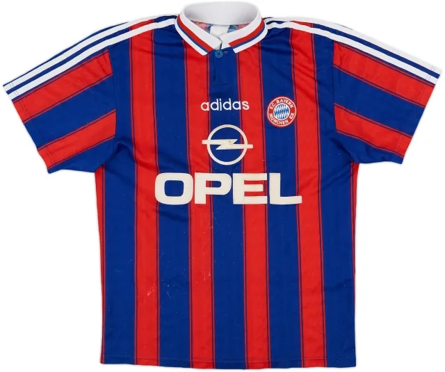 adidas Bayern Munich Mens SS Home Shirt 1995/97