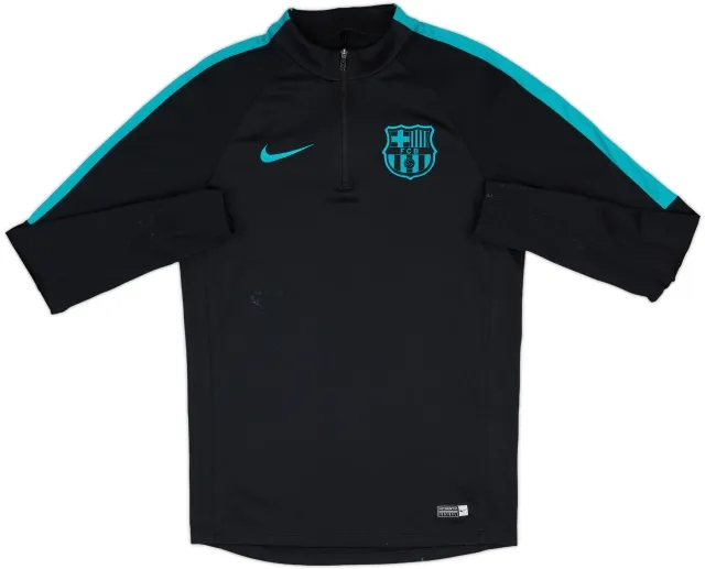 2016-17 Barcelona Nike 1/4 Zip Training Top - 7/10 - (S)