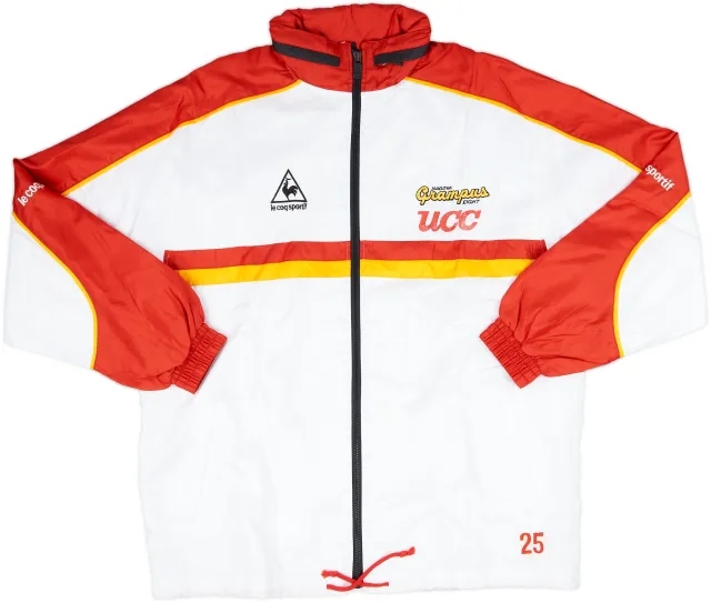 1999 Nagoya Grampus Eight Le Coq Sportif Player Issue Hooded Track Jacket #25 - 8/10 - (L)
