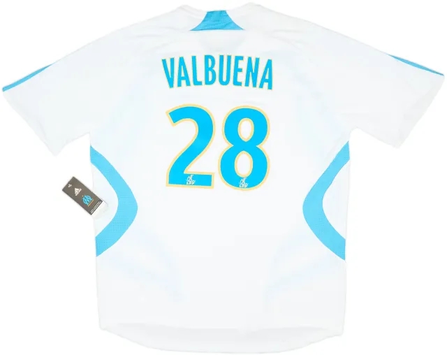 2007-08 Olympique Marseille Home Shirt Valbuena #28 (XL)