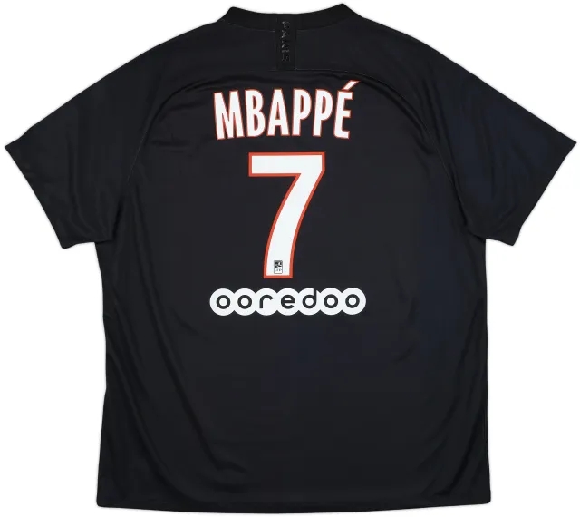 2019-20 Paris Saint-Germain Fourth Shirt Mbappe #7 - 10/10 - (XXL)