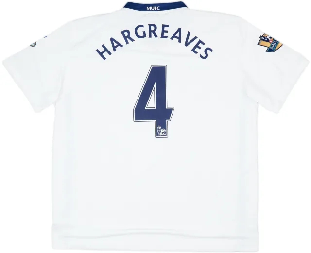 2008-10 Manchester United Away Shirt Hargreaves #4 - 7/10 - (XXL)