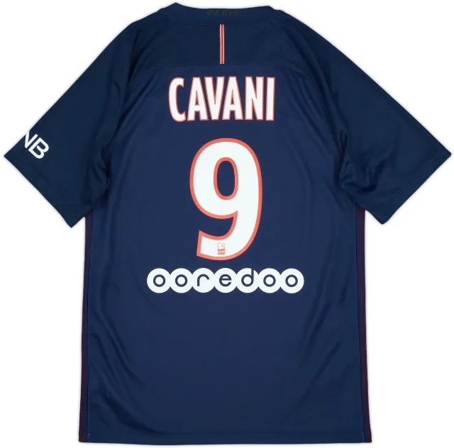 2016-17 Paris Saint-Germain Home Shirt Cavani #9 (S)