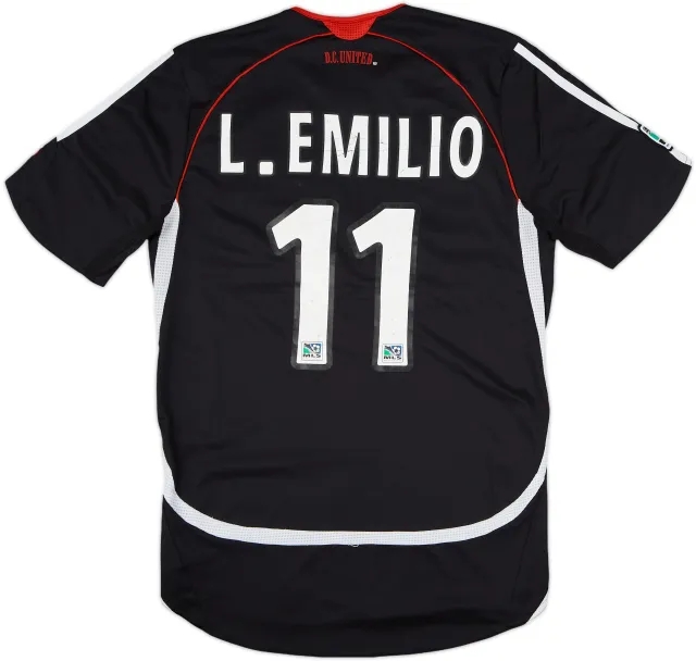 2006-08 DC United Authentic Home Shirt L.Emilio #11 - 7/10 - (S)