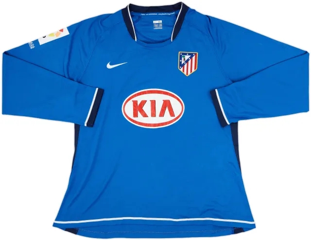 2007-08 Atletico Madrid Player Issue Away L/S Shirt - 6/10 - (XL)