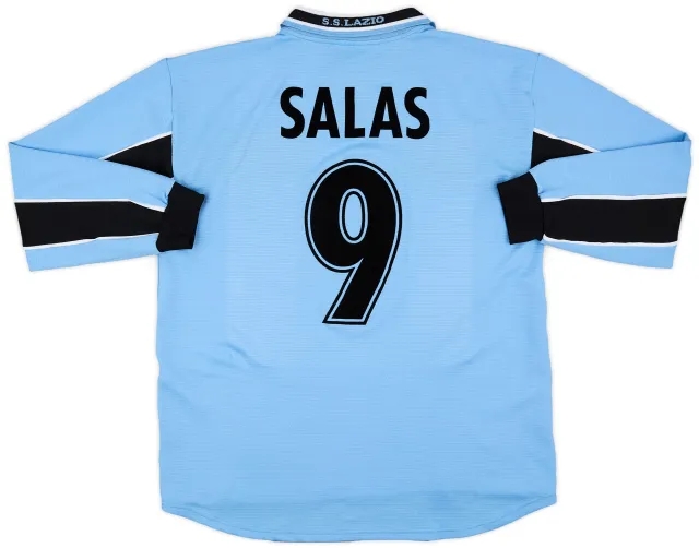 1998-00 Lazio Home L/S Shirt Salas #9 - 8/10 - (XL)