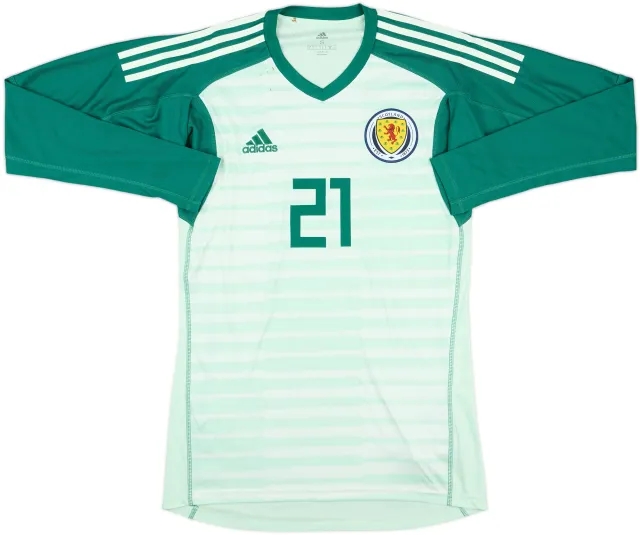 adidas Scotland Mens LS Goalkeeper Home Shirt 2018