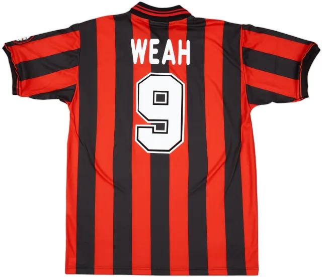 1996-97 AC Milan Home Shirt Weah #9 (L)