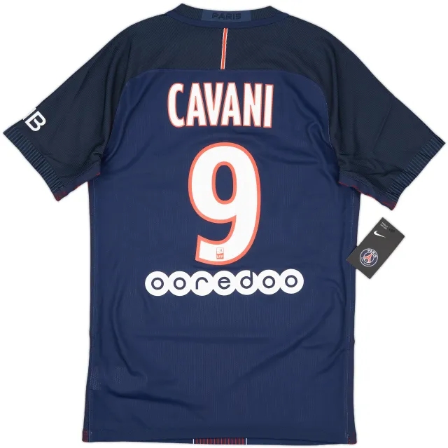 2016-17 Paris Saint-Germain Authentic Home Shirt Cavani #9 (S)