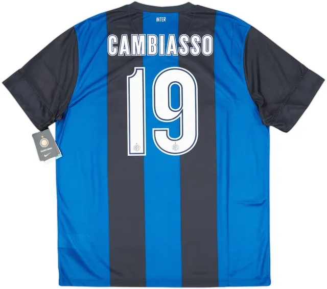 2012-13 Inter Milan Home Shirt Cambiasso #19 (XL)