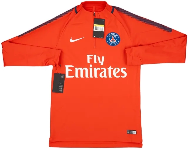 2017-18 Paris Saint-Germain Nike 1/4 Zip Drill Top (S)