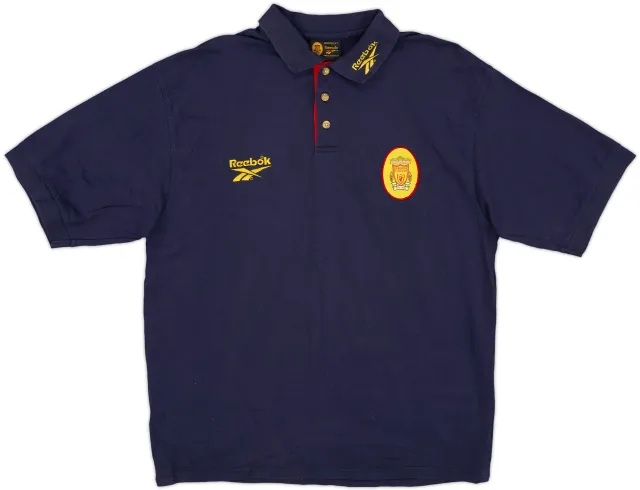 1998-99 Liverpool Reebok Polo Shirt - 8/10 - (L)